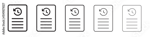 Transaction history icon vector illustration isolated