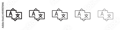 Translation icon vector illustration isolated