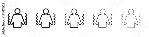 Trembling icon vector illustration isolated