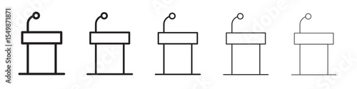 Tribune icon vector illustration isolated