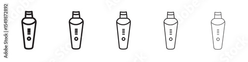 Ultrasonic face skin scrubber icon vector illustration isolated