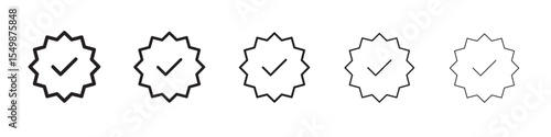 Verified icon vector illustration isolated