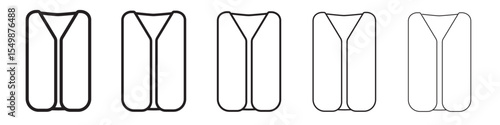 Vest icon vector illustration isolated