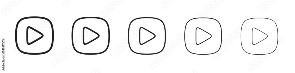 Video play icon vector illustration isolated Video play icon vector illustration isolated