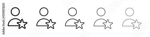 vip person icon vector illustration isolated