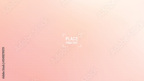 Peach pink gradient background. Abstract summer wallpaper for flyer, poster, sites. Dot mesh overlay and place for text, vector illustration. Sun soft peach warm colored bg.