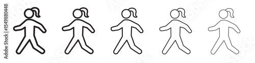 Walking icon vector illustration isolated