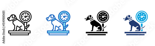 Weight Scale icon Multi Style Vector Illustration