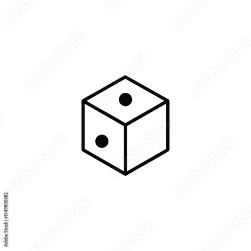 Isometric Cube Three Vertex Points Icon