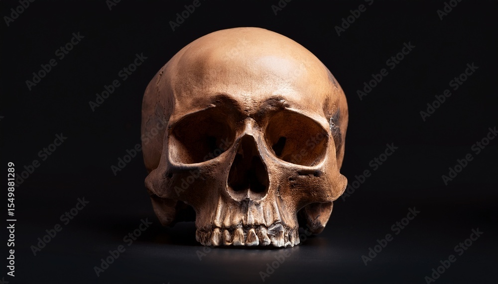 Fototapeta premium skull on black background