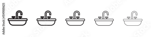 washbasin icon vector illustration isolated