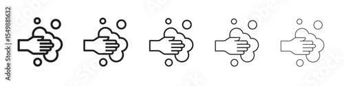 washing hand icon vector illustration isolated