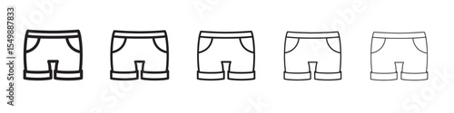 Womens shorts icon vector illustration isolated