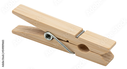 Foto Isolated Wooden Clothes Peg