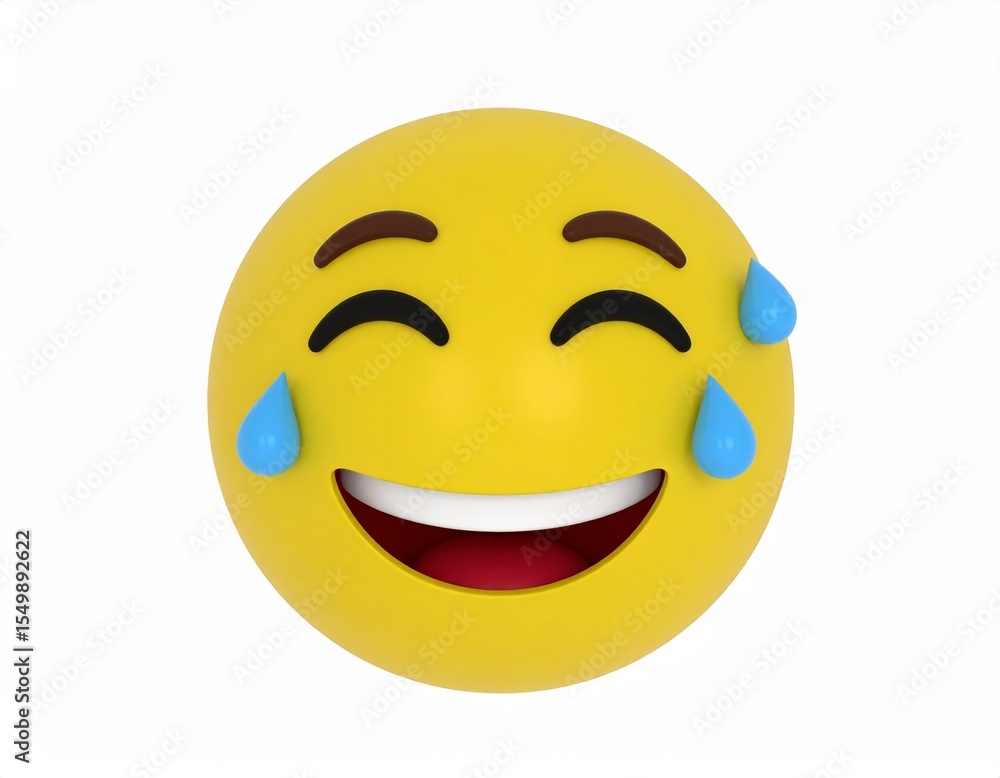 Fototapeta premium Emoticon happy smiley face