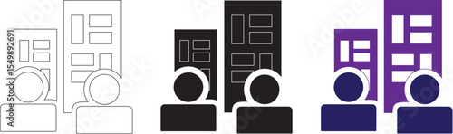 Luxury Building Construction Company Logo Vector illustration