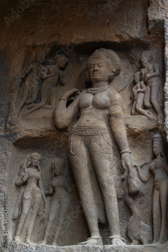Female Figures in Ancient Rock-Cut Relief