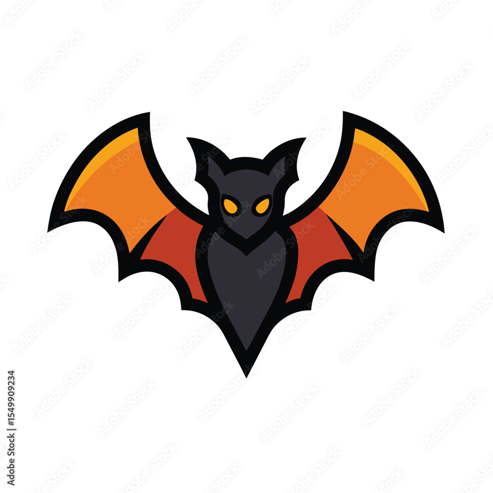 Obraz premium halloween bat with bats