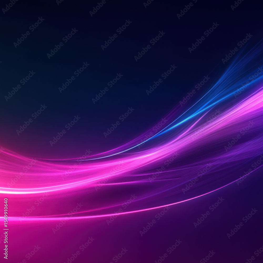 Abstract flowing pink and blue light waves on a dark background. Dynamic futuristic lines for modern technology concepts. Abstract flowing pink and blue light waves on a dark background. Dynamic futuristic lines for modern technology concepts.