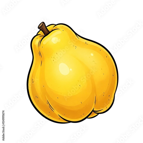 Quince on a white background