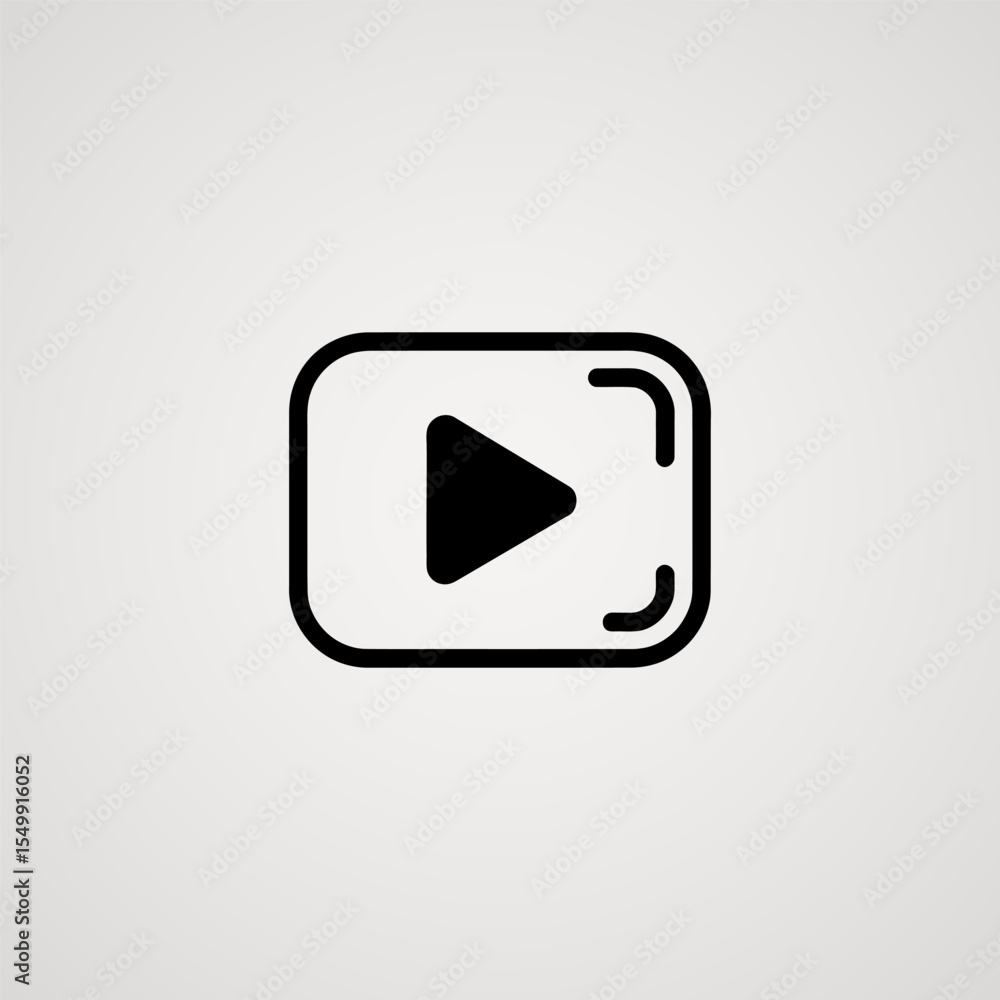 Video icon vector design, Media icon sign Video icon vector design, Media icon sign