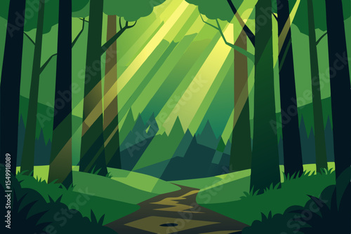 bamboo forest in the morning