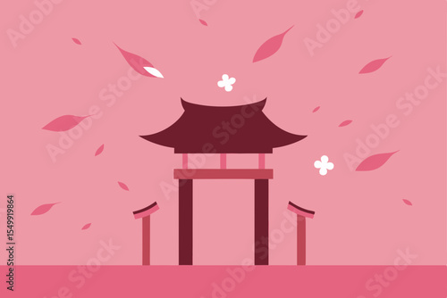 japanese lantern in the night