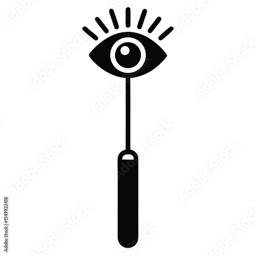 optometrist element isolated uv tester on white background