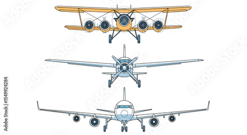 Aircraft Evolution A Journey Through Time from Vintage to Modern Aviation History