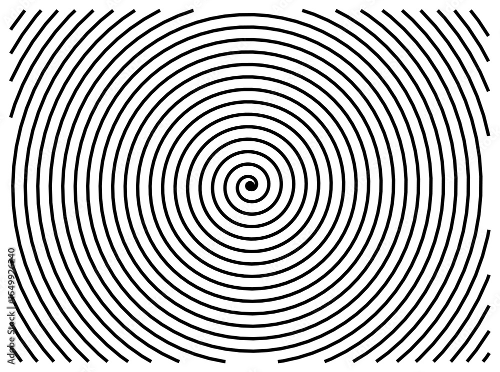 Fototapeta premium Symbol Map of the State Colorado (United States of America) showing the state with a black spiral line