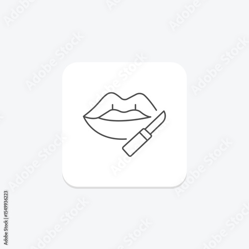 Lip Liner, vector, pixel perfect, illustrator file