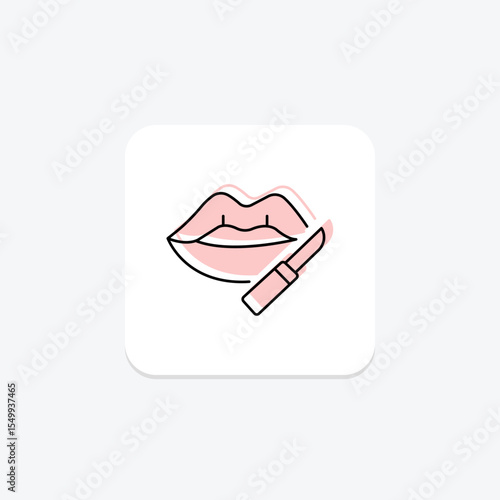 Lip Liner, vector, pixel perfect, illustrator file