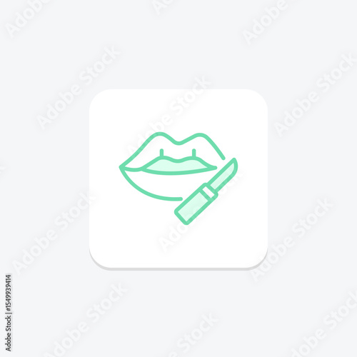 Lip Liner, vector, pixel perfect, illustrator file