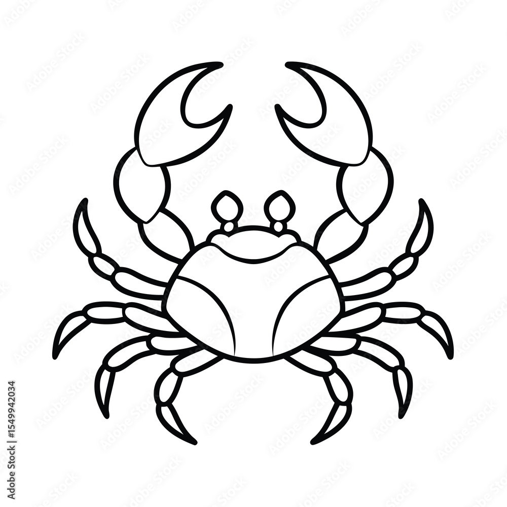 Fototapeta premium crab spider on a white background