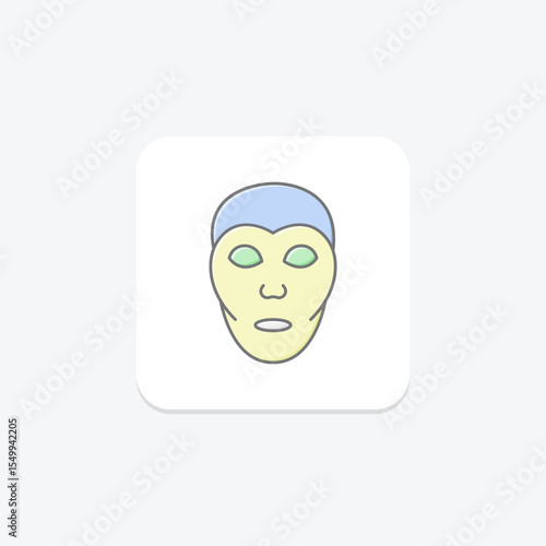 Clay Mask, vector, pixel perfect, illustrator file