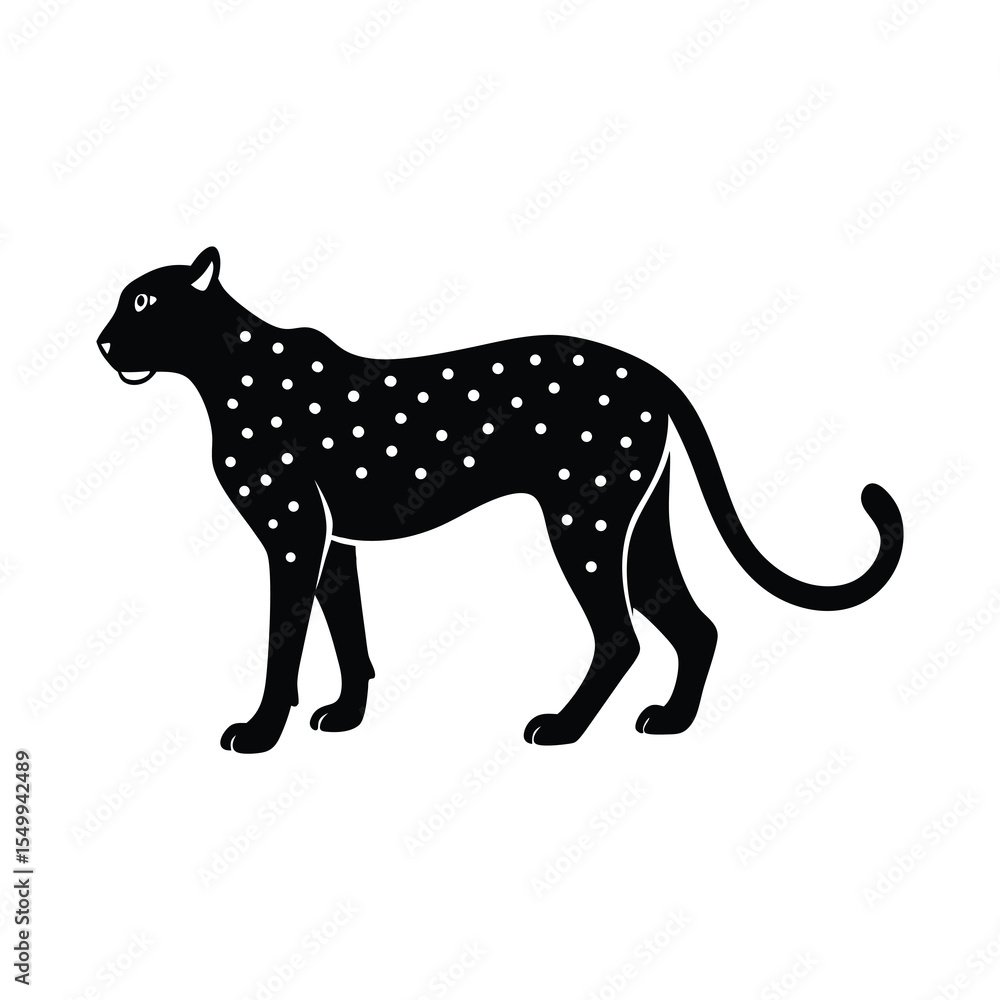 Fototapeta premium wild cheetah silhouette pack