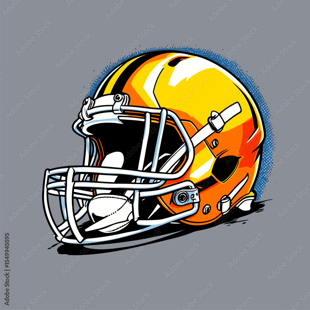 Fototapeta premium American football helmet vector image for design needs