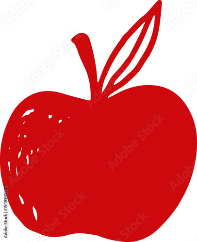 Red apple doodle