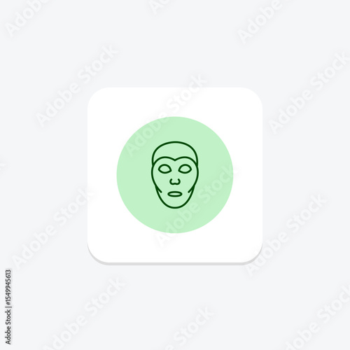 Clay Mask, vector, pixel perfect, illustrator file