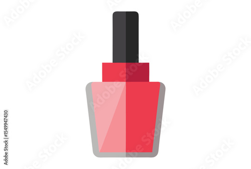 nail polish bottle illustration simple vector art cosmetic nailcare trendy fashion