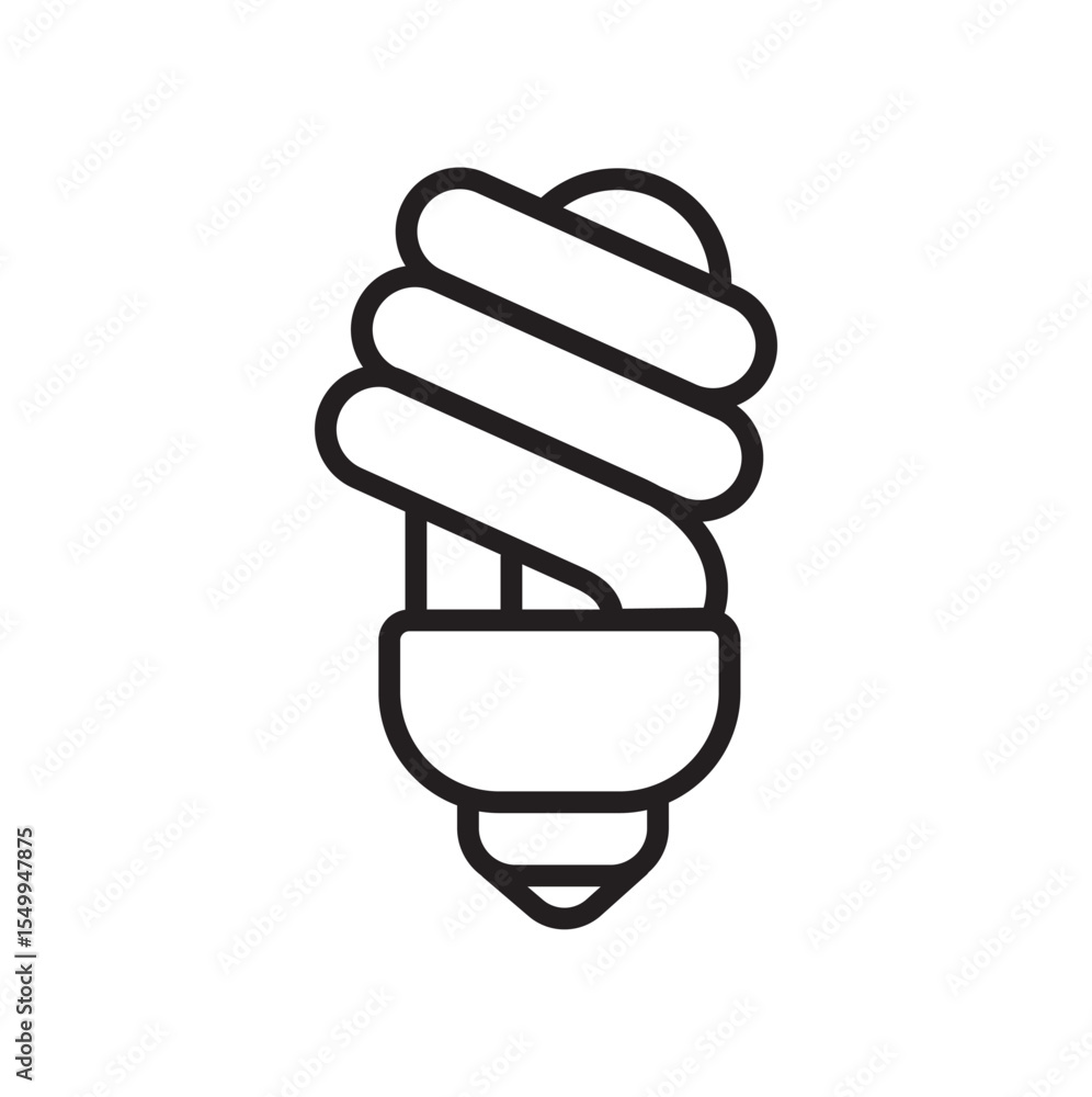 Fluorescent light bulb, LED bulb, minimalist lighting icon. Eco-friendly green energy saving lamp symbol. Environmental conservation electricity power saving sustainable concept. Fluorescent light bulb, LED bulb, minimalist lighting icon. Eco-friendly green energy saving lamp symbol. Environmental conservation electricity power saving sustainable concept.