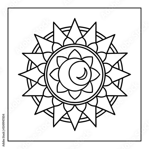 black and white mandala coloring pages