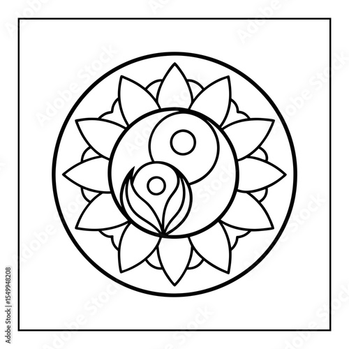 black and white mandala coloring pages