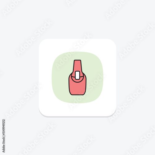 Nail Base Coat, vector, pixel perfect, illustrator file