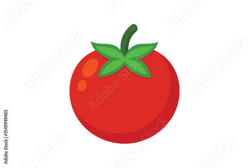 Flat style red tomato vector elements illustration healthy food