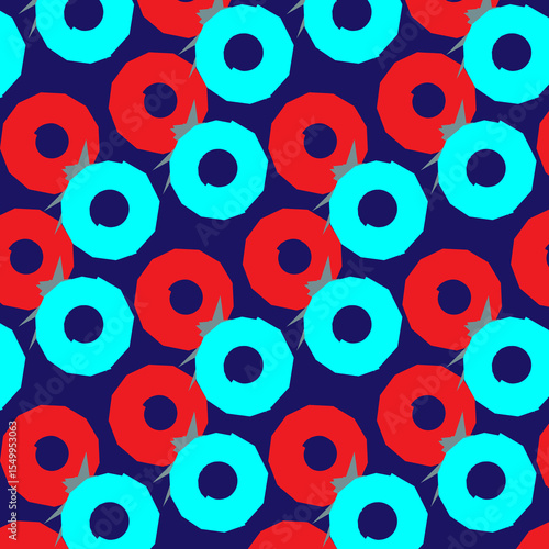 seamless pattern with colorful circles