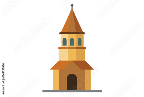 Wallpaper Mural castle architecture vector elements icon line art castle tower clipart illustration Torontodigital.ca