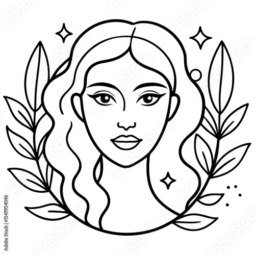girl with flower