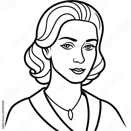 vector illustration of a woman