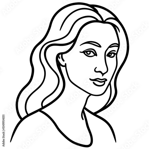 woman with long hair